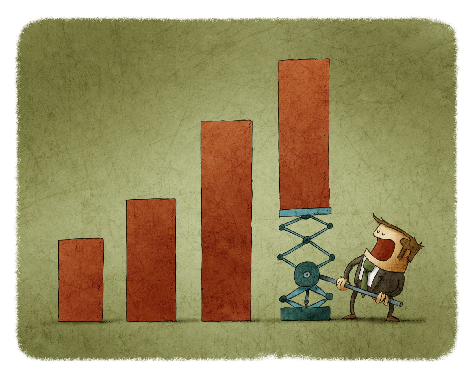 Overpromising sales results 