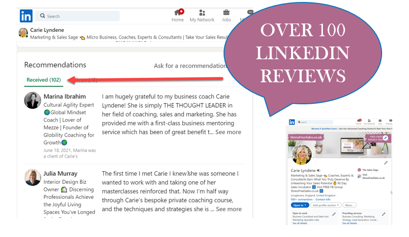 Carie Lyndene Linkedin Recommendations 